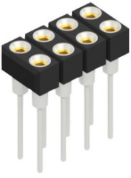 Socket header, 8 pole, pitch 2.54 mm, straight, MK2318Z