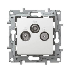 CARIVA Gniazdo antenowe TV/RD/SAT 10dB końcowe białe 773637