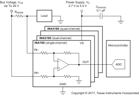 26V, 350kHz current sense amplifier