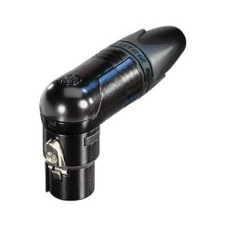 Neutrik RX NC3FRX-BAG XLR Connector Right Angle 3 Pins Black