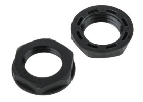 Nakrętka do dławnic kablowych, M16, IP68, kolor: Czarny, materiał: Nylon 66, RS PRO