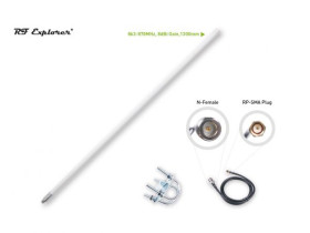 Fiberglass Antenna Kit For Helium; 863-870MHz; 8dBi; 1300mm