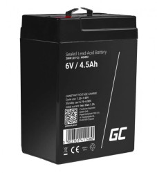 Green Cell AGM VRLA 6V 4.5Ah bezobsługowy akumulator do systemu alarmowego, kasy fiskalnej, zabawki