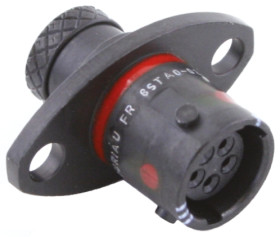 Złącze wielostykowe przemysłowe 5-pinowe, panelowe Gniazdo Souriau Sunbank by Eaton