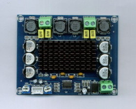 WZMACNIACZ STEREO 2x120W 12-24V TPA3116D2 (AMP-82110-CA)