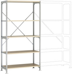 Manuflex RB2113 Moduł podstawowy regału (S x W x G) 1030 x 2000 x 800 mm podłoga drewniana