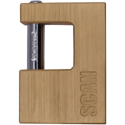 Scan ZA111-80 Brass Padlock Shutter 80mm