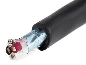Control Cable liczba żył 3 0.56 mm² Ekranowany Alpha Wire średnica zew 5.66mm Czarny