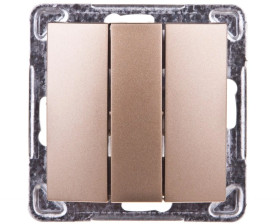 IMPRESJA Łącznik potrójny złoty metalik ŁP-13Y/m/28