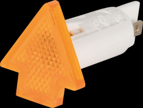 1.69.507.145/1402 Indicator, 28 V, bulb, 10 mm, arrow-shaped, yellow