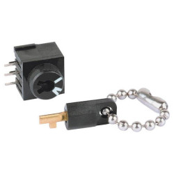 Mentor 1859.1031 Key Switch 60V DC/AC 0.5A On/On 56&#xB0; Latch-Latch Small