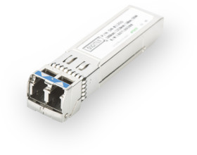 Transceiver, duplex LC, 10 Gbps, 300 m, SFP+, multimode, silver, DN-81200-01