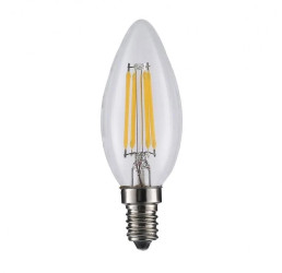 Żarówka LED E14 Filament Świeca 4W ciepła biel, 400lm