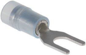 Konektor zaciskowy płaski Izolowane, 4.3mm, Niebieski 14AWG 2.5mm² 16AWG 1.5mm² RS PRO