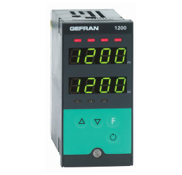 Regulator temperatury PID panelowy Gefran Uz: 100 V AC, 240 V AC wyjście Przekaźnik 3-wyjściowy 96 x 48 (1/8 DIN)mm 0