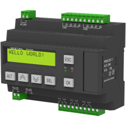 AkYtec 37C056 PR200 PLC Controller 230V AC LCD Modbus DIN Rail Mount