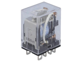 Przekaźnik: elektromagnetyczny DPDT Ucewki: 120VAC 10A/110VAC LY2 110/120VAC
