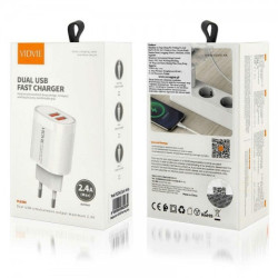 LAD.SIEC.2XUSB 2,4A PLE240 BIALA