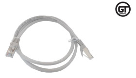 GT Networks Kabel krosowy (Patch cord) kat.6A S/FTP 0,5m LSZH szary