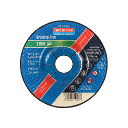 Faithfull FAI1156SDG Depressed Centre Stone Grinding Disc 115 x 6 x 22.23mm