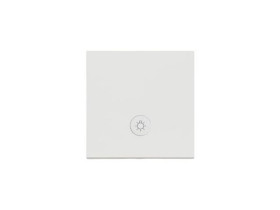 SIMON 55 Klawisz pojedynczy z oczkiem z piktogramem "światło" do: SP1M jasnoszary mat TKWS1L/114 KONTAKT SIMON