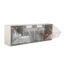 Topstore Clearbox No.4 207 x 600 x 171mm - Pack Of 4