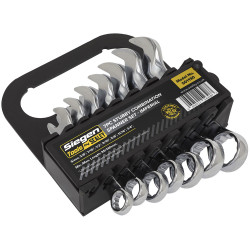 Siegen S01190 Combination Spanner Set 7pc Stubby Imperial