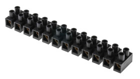 Listwa zaciskowa 12-żyłowe RS PRO rozmiar żyły 10 mm² Śruba POLIPROPYLEN