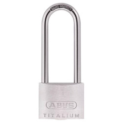 ABUS 56572 80TI/40mm TITALIUM&#x2122; Padlock 63mm Long Shackle Carded