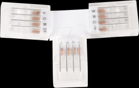 ELED900212 LED strip connector, T-shaped, 4-pin, for 10 mm RGB LED strips