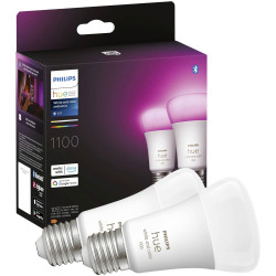 Philips 871951429131700 Hue LED Bulb E27 2-Pack Smart Lighting 800lm 75W