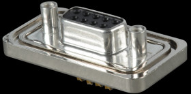 6STD09SAM99B50X D-SUB socket, 9-pin, solder bucket, IP67, turned