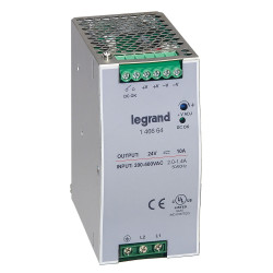 Zasilacz szyny DIN U wy 24V dc I wy 10A U we 200 → 500V Legrand 240W