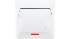 Akcent Łącznik Krzyżowy Z Podświetleniem Biały Łp-4As/00