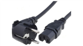 Kabel: 3X0,75Mm2, Cee 7/7 (E/F) Wtyk Kątowy,Iec C15 Żeński Lt-322+545 H05rn-F...