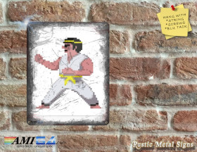 IK+ inspired Artwork Classic Amiga &amp;amp; C64 Karate Game inspired Wall Plaque - Metal Sign