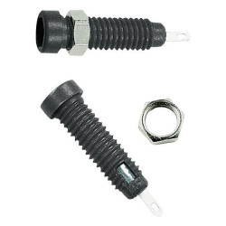 St&#xE4;ubli 230050-21 LB2-IF jack socket 2mm pin blk 1pc insulated bolted