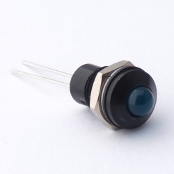 Lampka kontrolna do montażu panelowego 4.5V, niebieska 8mm LED Chrom Wyprowadzenia CML Innovative Technologies