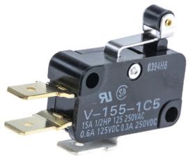 Łącznik Micro z dźwignią z rolką Omron SP-CO IP40