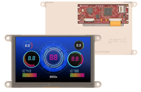 Kolorowy wyświetlacz LCD 7cal TFT 800 x 480pikseli I2C, SPI I/F Nie 4D Systems