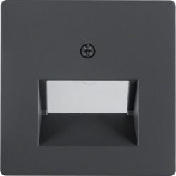 Płytka czołowa do gniazda przyłącz. UAE 2-kr komp./tel., ant aks, lak