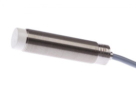 Czujnik indukcyjny M18x1 dł: 77mm niezabudowany Sn: 8mm 10-35V DC 180C PNP NO kabel 5m IP65 stal nierdzewna IN180151I