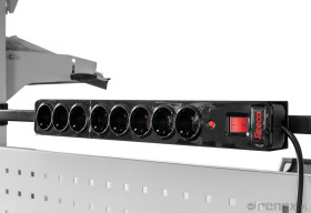 Listwa zasilająca Schucko 10 amper,8 gniazd,3m,zawieszana poziomo