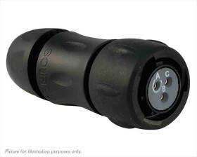 Złącze wielostykowe przemysłowe 3-pinowe Montaż na kablu Gniazdo Souriau Sunbank by Eaton