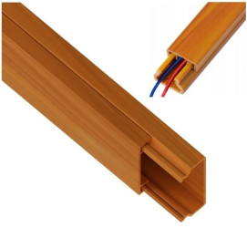 Kanał Kablowy Elektroinstalacyjny Korytko MKE 25x40mm Drewno Jasne 2m 1szt.