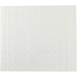 R-TECH 310006 PU Square Protective Feet 10.0 x 10 x 2.5 - Clear - Sheet 110