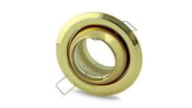 Zestaw Oczek Okrągłych Gu10 3X5w Led Złoty Ekz4102 Milagro