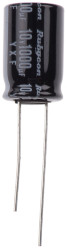 Kondensator 1000μF 10V dc Radialny, Otwór przelotowy Rubycon roztaw: 5mm 10 (Dia.) x 16mm