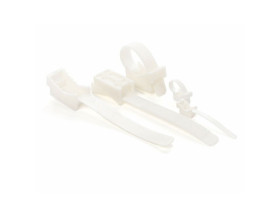 Uchwyt paskowy do mocowania przewodów UP-30 biały 100 sztuk TRYTYT