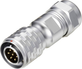 Złącze okrągłe męskie push-pull Weipu SF1210/P7 II, 7 pin, 125 V/AC, IP67, do lutowania